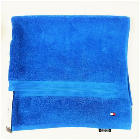 Buy NEW TOMMY HILFIGER CLASSIC SOLID ROYAL BLUE BATH TOWEL Online At