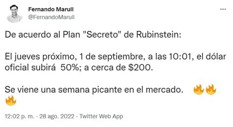 Rumores de devaluación qué dijo Gabriel Rubinstein sobre las versiones