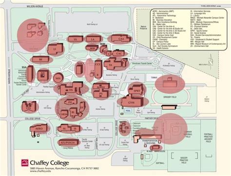 Chaffey College Campus Map | Carolina Map