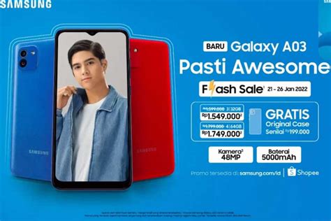 Galaxy A03 Hadirkan Fitur Penunjang Konten Kreator Harga Sejutaan