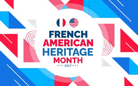 French American Heritage Month Background Banner Wallpaper Poster