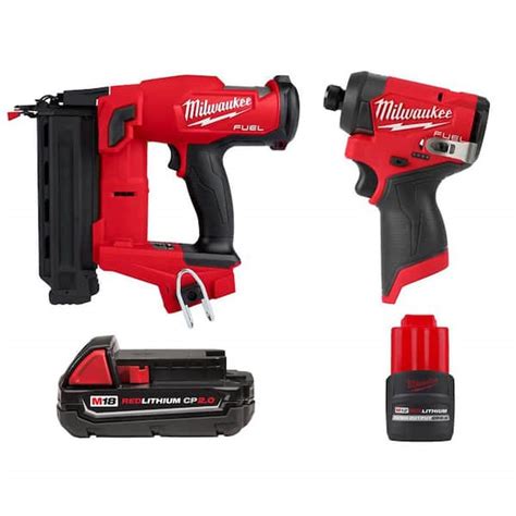 Milwaukee M18 Fuel 18 Gauge Brad Nailer M12 Brushless Cordless 14 In