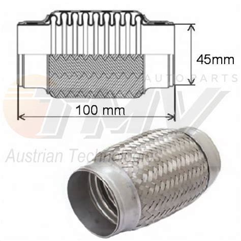 Купити Гофра глушника 45x100 нержавіюча сталь, ціна 110 ₴ - Prom.ua (ID ...