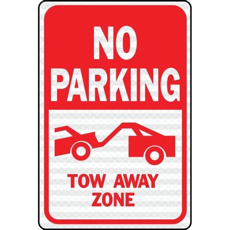 Hy Ko No Parking Anytime Sign 12 X 18 Aluminum Hd Supply