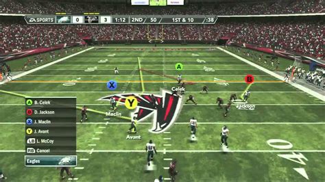 Madden Nfl 12 Gameplay Eagles Falcons 2nd Quarter Hd Youtube