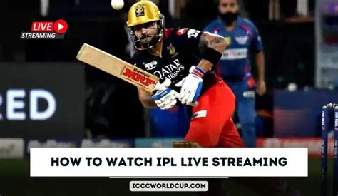 How To Watch IPL 2024 Live Streaming IPL Today Match Live Streaming