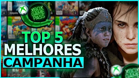 TOP 5 MELHORES Jogos Do Xbox GAME PASS Modo Campanha Historia