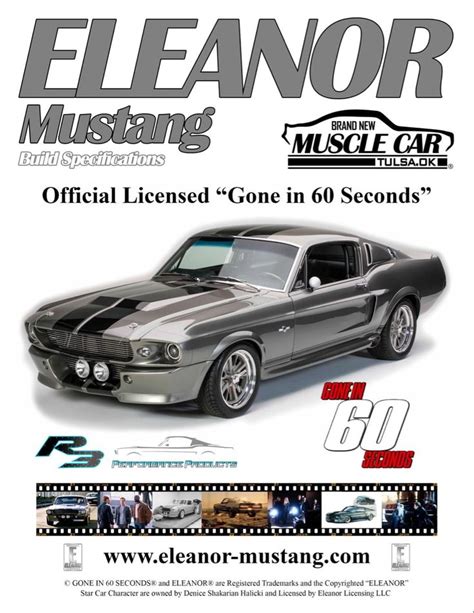 Eleanor Mustang Builder Custom Muscle Cars Mustang Ford Mustang Gt500