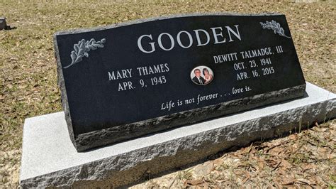 Custom Double Upright Headstone Portfolio Brown Memorials