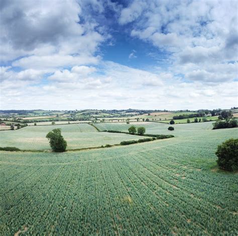 Above the Countryside in Oxfordshire Stock Image - Image of europe, high: 195508267