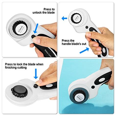 45mm Rotary Cutter Set AGPtEK Rotary Cutter With 7 Replacement Rotary