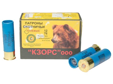 Купить патрон 12/76 пуля полева-6 кзорс (10 штук) в магазине Quarta ...