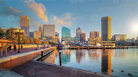 Downtown Baltimore city skyline , cityscape in Maryland USA 9178788 ...