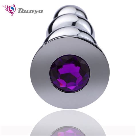 Butt Plug Stainless Steel Metal Super Large Anal Beads Diamond Anal Plug Jewel Sex Toys For Man