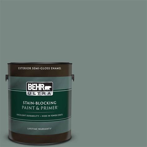 Behr Ultra Gal Ppu Juniper Ash Semi Gloss Enamel Exterior