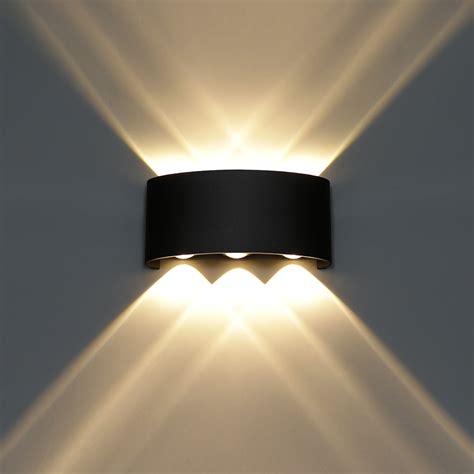 KAWELL 6W Waterproof Modern Wall Sconces LED Wall Light Up Down