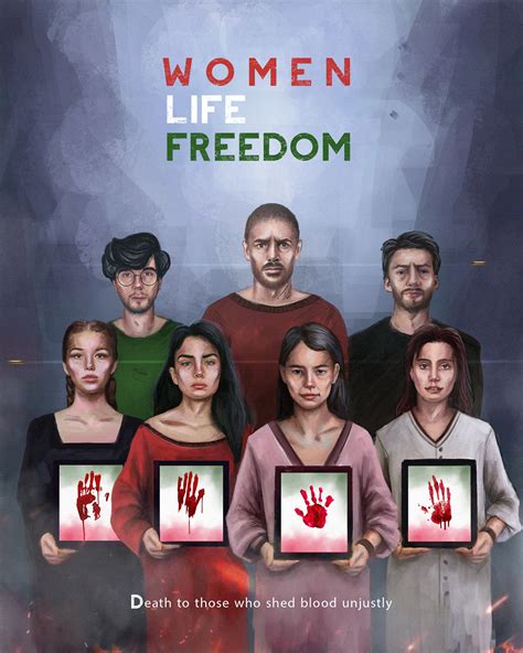 engrave their felony on minds(Woman, Life, Freedom) on Behance