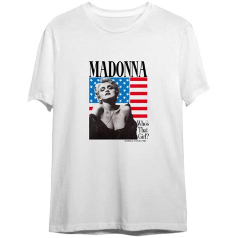 Madonna Whos That Girl World Tour 1987 T Shirt Madonna Tour 87 T Shirt