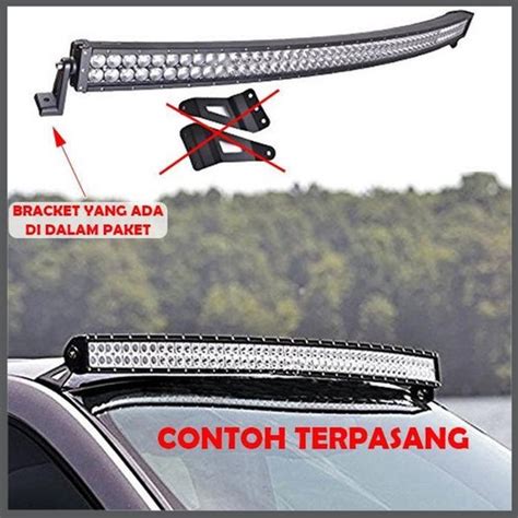 Jual Led Bar W Inch Curved Double Row Fokus V V Lampu Sorot