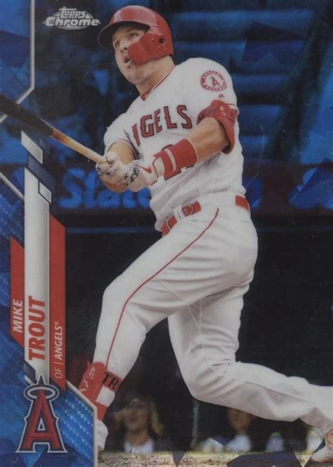 Mike Trout 2020 Topps Chrome Sapphire Edition 1 Base Price Guide