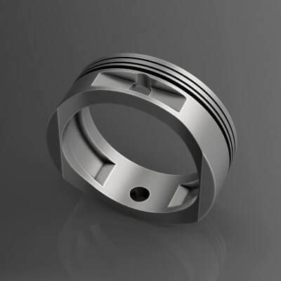 Harley Motorcycle Piston Ring - 3D Print Model by Kseny_3design