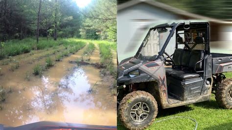 Polaris Ranger Xp 900 Mudding And Trail Riding Youtube