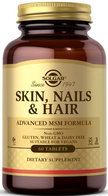 Solgar Skin Nails Hair Advanced Msm Formula