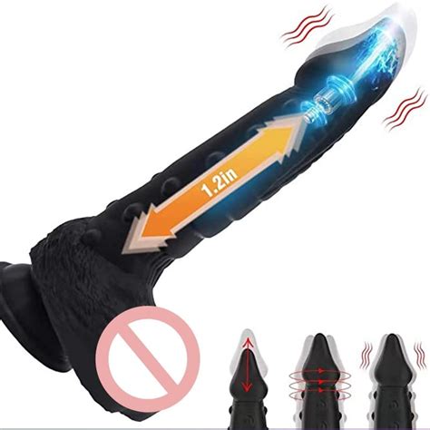 Cheap Black Thrusting Vibrator Realistic Dildo Sex Toy For Women