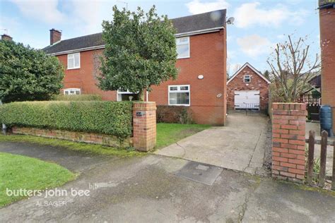 Congleton Road Scholar Green 4 Bed Semi Detached House For Sale £300 000