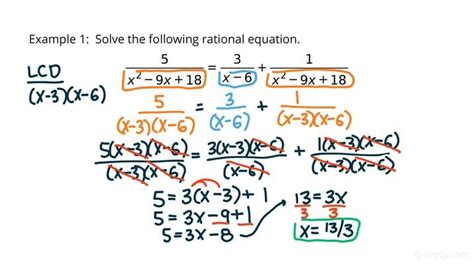 How To Solve Rational Equations With Factorable Quadratic Denominators