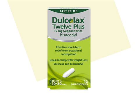 Dulcolax® Twelve Plus 10 mg Suppositories | Dulco®