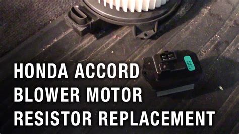 How To Replace A 1997 Honda Accord Blower Resistor Purchase