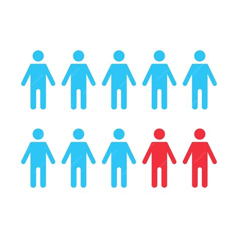 Ilustración vectorial de una encuesta de personas dos de cada diez ...