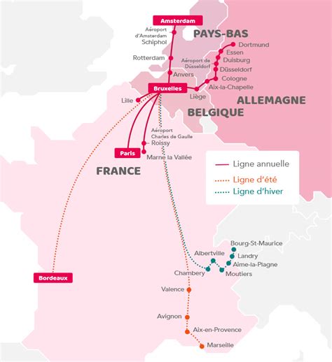 Thalys Route Map