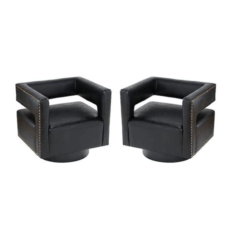 Jayden Creation Ferrero Black Contemporary And Classic Swivel Barrel