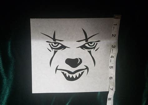 Clown Face Stencil - Etsy