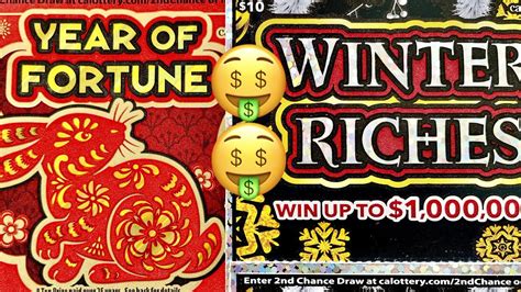 More New Tickets Year Of Fortune Winter Riches Ca Lottery