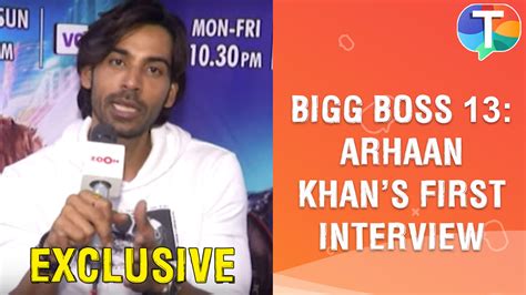 Bigg Boss 13 contestant Arhaan Khan REVEALS he got evicted before ...