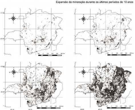 Mapa Da Expans O Da Minera O No Estado De Minas Gerais Durante Desde