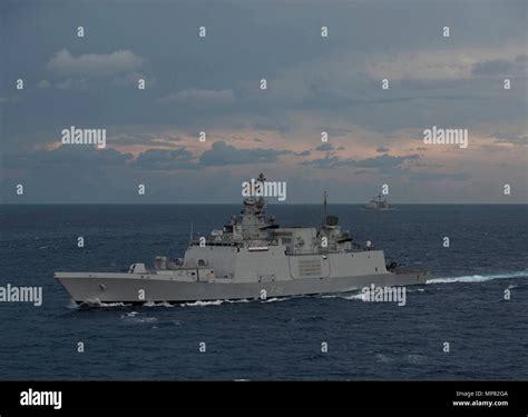 Indian Navy Shivalik-class stealth multi-role frigate ship INS Satpura ...