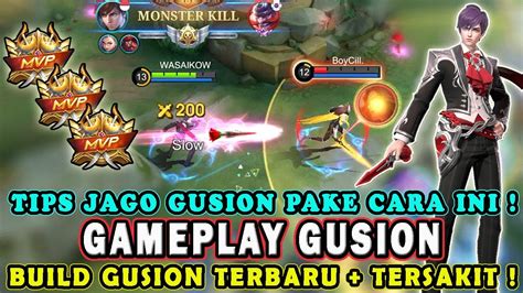 CARA MAIN GUSION TERBARU BUILD EMBLEM ITEM GUSION TERSAKIT TUTORIAL