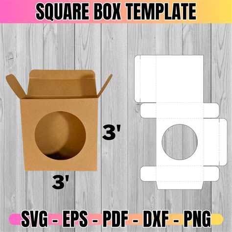 Box Svg Rectangular Box Svg Soap Box Svg Square Box Template Svg