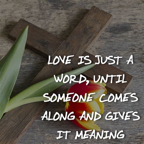 Love is just a word - SermonQuotes