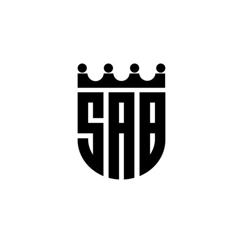 diseno del logotipo de la letra sab en la ilustracion logotipo