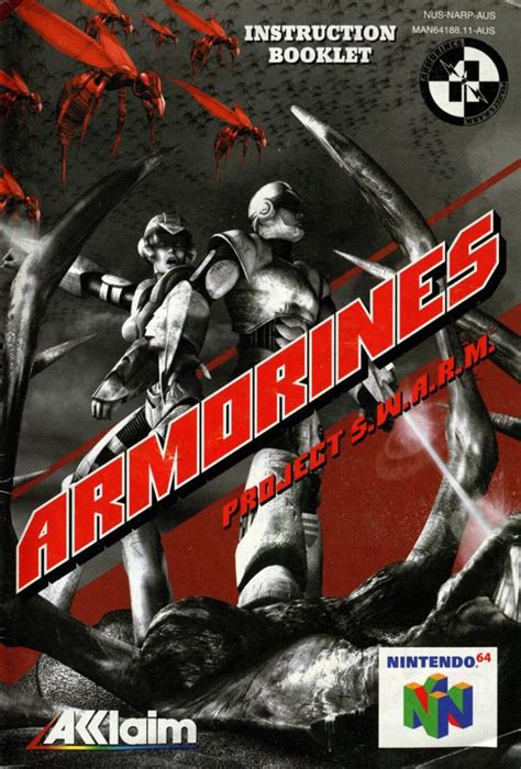 Armorines Project S W A R M Cover Or Packaging Material Mobygames