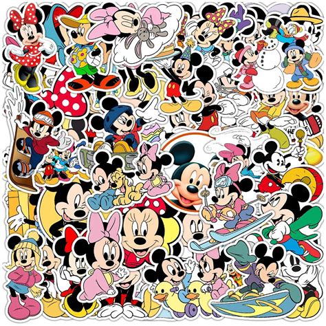 10 30 50 Adet Disney Mickey Mouse Karikat R Kartmalar Dekoratif