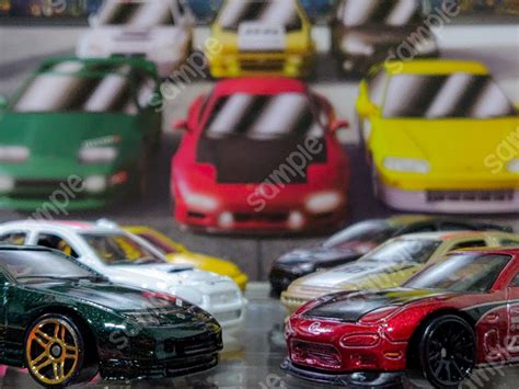 Unsealed Hot Wheels Japanese Classic Cars Jdm Box Set Of Honda Crx Yellow Mazda Rx Red