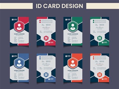 Premium Vector Creative Modern Id Card Design Template 2106 Hot Sex