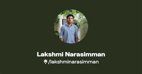 Lakshmi Narasimman Twitter Instagram Twitch Linktree