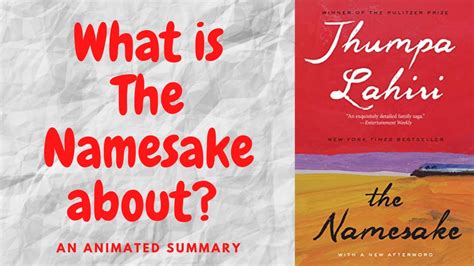 The Namesake By Jhumpa Lahiri Youtube